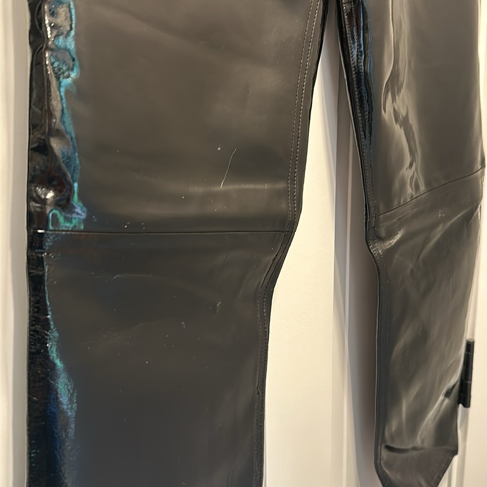 rag & bone patent leather crop straight leg pant size 27 - Picture 6 of 12